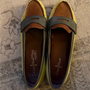 Cole Haan Women's Yellow and Brown Nike air loafers